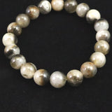 インドネシア産 イジェン水晶　10mm玉ブレスレット 証明書付 28.4ｇ (ID:91551)