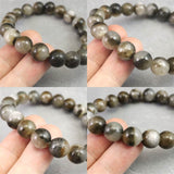 インドネシア産 イジェン水晶　10mm玉ブレスレット 証明書付 28.4ｇ (ID:91551)