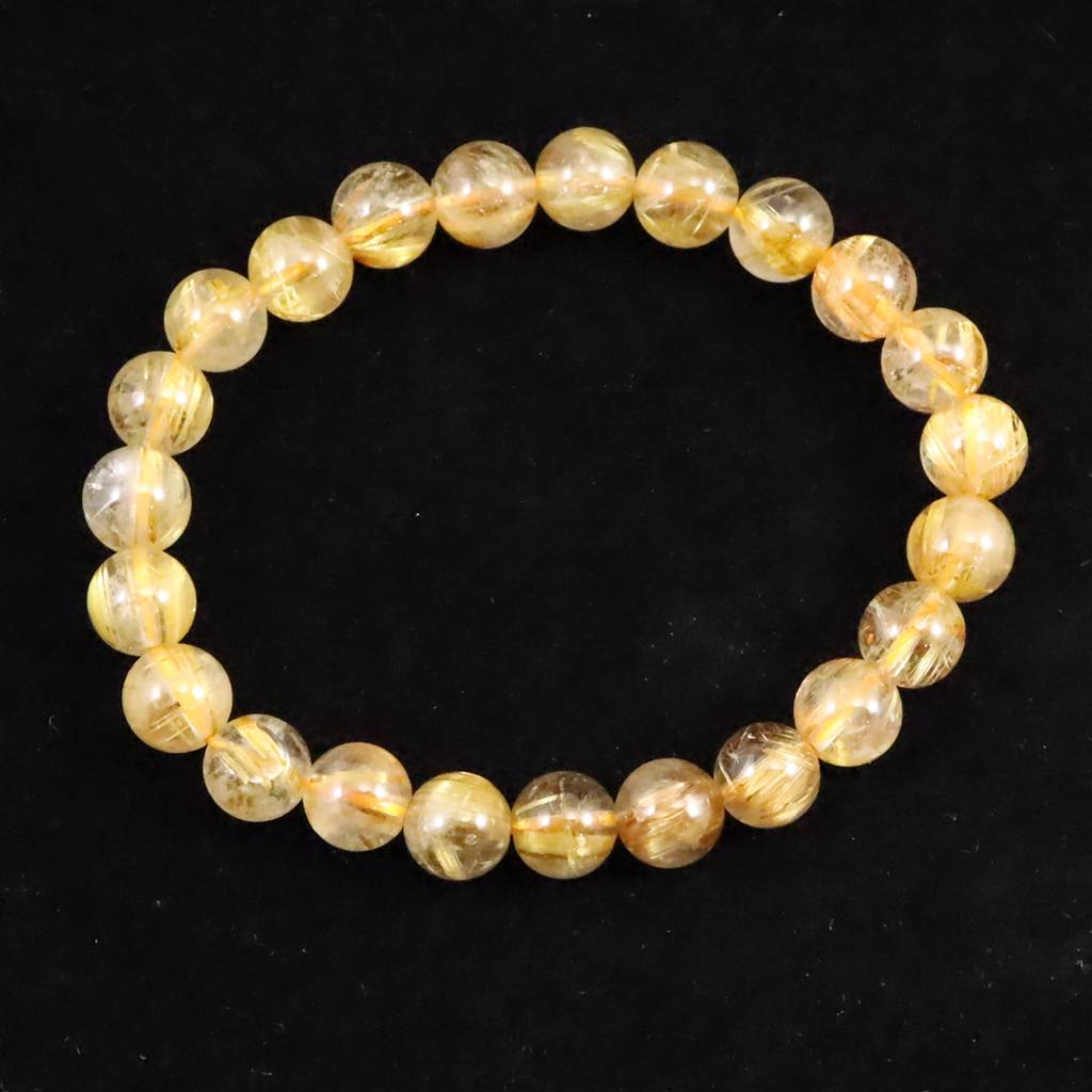 ⭐︎天然銅色ゴールドルチルクオーツ ブレスレット 30g ⭐︎天然銅色ゴールドルチルクオーツ ブレスレット 30g