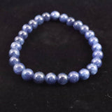 南アフリカ産 ブルー サファイア 6.5mm玉ブレスレット 16.3g　　 (ID:91669)