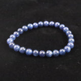 南アフリカ産 ブルー サファイア 6.5mm玉ブレスレット 16.3g　　 (ID:91669)