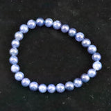 南アフリカ産 ブルー サファイア 6.5mm玉ブレスレット 16.3g　　 (ID:91669)