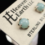 H&E社　アズマー　6mmラウンド ピアス 証明書付 1.1g (ID:92141)