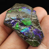 アンモライト アンモナイト化石　スライス　原石　7.4ｇ (ID:92234)