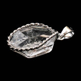 米国NY州産 ハーキマーダイヤモンド 原石　ペンダントトップ 2.82g (ID:92279)