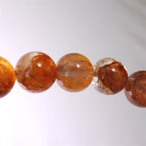 ヘマタイトインクォーツ ライモナイトインクォーツ 13mm玉ブレスレット 52.1g (ID:92580)