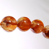 ヘマタイトインクォーツ ライモナイトインクォーツ 13mm玉ブレスレット 52.1g (ID:92580)