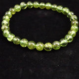 ペリドット 橄欖石  6mm玉ブレスレット 2Aグレード 11.7g (ID:92664)