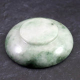 ミャンマー産 グリーン翡翠 ヒスイ 55mm小皿 27.8g (ID:92742)