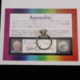 H&E社 アゼツライト(AZOZEO) 8mmハート リング 11号 現品 証明書付  (ID:92949)