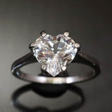 H&E社 アゼツライト(AZOZEO) 8mmハート リング 11号 現品 証明書付  (ID:92949)