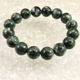 セラフィナイト クリノクロア 12.5mm玉ブレスレット 43.6g (ID:92961)