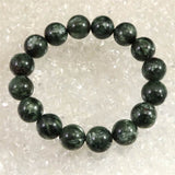 セラフィナイト クリノクロア 12.5mm玉ブレスレット 43.6g (ID:92961)