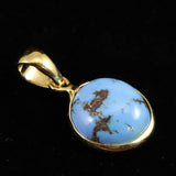 カザフスタン ゴールデンヒル産 12mmラウンド ペンダントトップ 18KGP 2.1g (ID:93040)