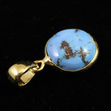 カザフスタン ゴールデンヒル産 12mmラウンド ペンダントトップ 18KGP 2.1g (ID:93040)