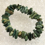 島根県　出雲碧玉 出雲石 ナゲットブレスレット ディレクトリーカード付 31.1g (ID:93271)