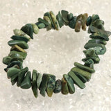 島根県　出雲碧玉 出雲石 ナゲットブレスレット ディレクトリーカード付 31.1g (ID:93271)