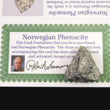 H&E社 ノルウェー産 フェナカイト 27mm 原石 証明書付 8.7g (ID:93824)