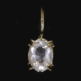 ロシア産 フェナカイト 3.5mmオーバルカット ペンダントトップ K18YG 0.10g (ID:93882)