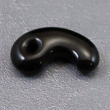 隠岐の島 黒曜石 27mm勾玉 ディレクトリカード付 3.7g (ID:93892)