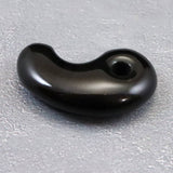 隠岐の島 黒曜石 27mm勾玉 ディレクトリカード付 3.7g (ID:93892)