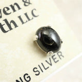 H&E社 ヌーマイト ニューマイト 8mmオーバル ピアス 証明書付 1.3g (ID:93936)