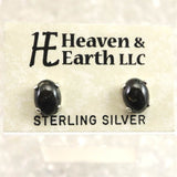 H&E社 ヌーマイト ニューマイト 8mmオーバル ピアス 証明書付 1.3g (ID:93936)