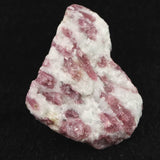ピンクトルマリン入り水晶 48mm原石 31.9g (ID:93944)