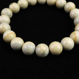 姫川薬石 トルマリン入り 10mm玉ブレスレット　証明書付　28.0ｇ (ID:93983)