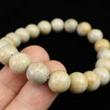 姫川薬石 トルマリン入り 10mm玉ブレスレット　証明書付　28.0ｇ (ID:93983)