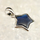 ギベオン ブルーカラー 11mmスターモチーフ　ペンダントトップ 1.2g (ID:94060)