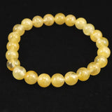 H&E社 ヒマラヤゴールド アゼツライト（AZOZEO)　8mm玉ブレスレット 証明書付 17.4g (ID:94072)