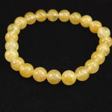 H&E社 ヒマラヤゴールド アゼツライト（AZOZEO)　8mm玉ブレスレット 証明書付 17.4g (ID:94072)