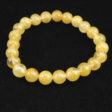 H&E社 ヒマラヤゴールド アゼツライト（AZOZEO)　8mm玉ブレスレット 証明書付 17.4g (ID:94072)