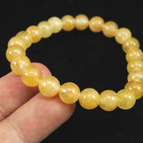H&E社 ヒマラヤゴールド アゼツライト（AZOZEO)　8mm玉ブレスレット 証明書付 17.4g (ID:94072)