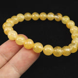 H&E社 ヒマラヤゴールド アゼツライト（AZOZEO)　8mm玉ブレスレット 証明書付 17.4g (ID:94072)