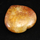 H&E社 ヒマラヤレッドゴールドアゼツライト(AZOZEO)  60mmハート 証明書付  93.4g (ID:94258)