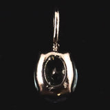 ブルージルコン　6X4mmオーバルカット ペンダントトップ　Pt900　0.5ct　　 (ID:94318)