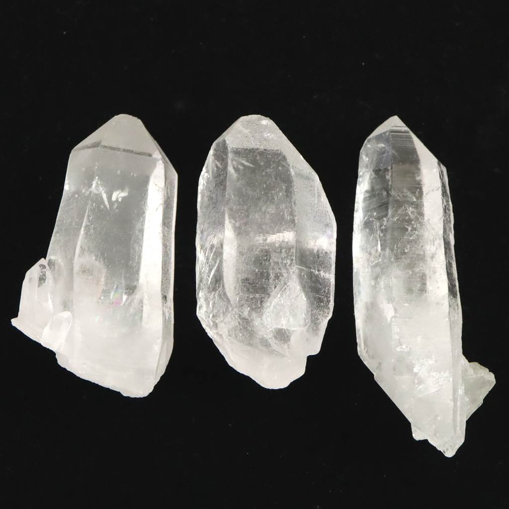 サインジ渓谷産 ヒマラヤ水晶 3個セット57.60g (ID:94456) | 榎本通商