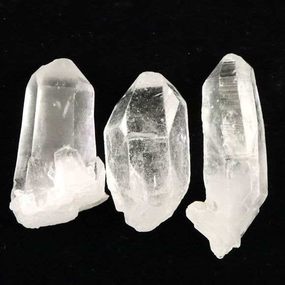 サインジ渓谷産 ヒマラヤ水晶 3個セット57.60g (ID:94456) | 榎本通商
