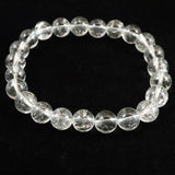 天然非加熱 ゴシェナイト ヒマラヤンベリル　8mm玉ブレスレット 18.4g (ID:94490)