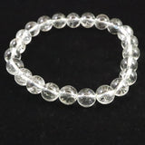 天然非加熱 ゴシェナイト ヒマラヤンベリル　8mm玉ブレスレット 18.4g (ID:94490)