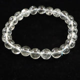 天然非加熱 ゴシェナイト ヒマラヤンベリル　8mm玉ブレスレット 18.4g (ID:94490)