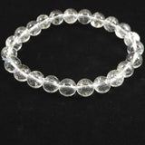 天然非加熱 ゴシェナイト ヒマラヤンベリル　8mm玉ブレスレット 18.4g (ID:94490)