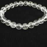 天然非加熱 ゴシェナイト ヒマラヤンベリル　8mm玉ブレスレット 18.4g (ID:94490)