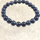 南アフリカ産 ブルー サファイア 8mm玉ブレスレット 24.9g　　 (ID:94551)