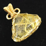 ゴールドルチルクォーツ  ワイヤー ペンダントトップ 2.7g (ID:94703)