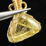 ゴールドルチルクォーツ  ワイヤー ペンダントトップ 2.7g (ID:94703)