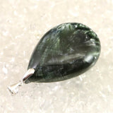 セラフィナイト クリノクロア　38mmドロップ ペンダントトップ 13.0g (ID:94893)