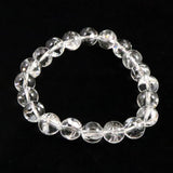 ヒマラヤ水晶 アイリスクォーツ 10ミリ玉ブレスレット　29.4g (ID:95183)